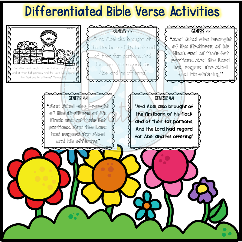 Cain and Abel Activity Bundle for Genesis 4 Sunday School Bible Lesson ...