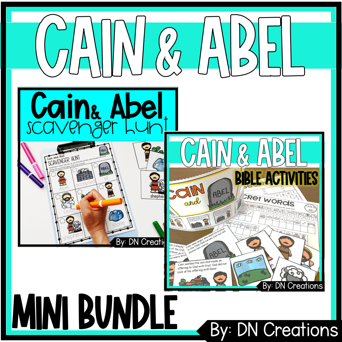 Cain and Abel Activity Bundle for Genesis 4 Sunday School Bible Lesson ...