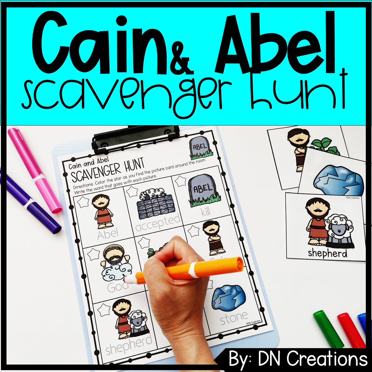 Cain and Abel Activity Bundle for Genesis 4 Sunday School Bible Lesson ...
