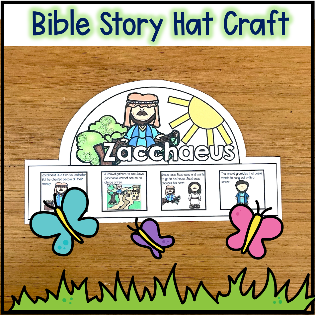 Zacchaeus In A Tree Bible Craft For Sunday School From Www 432x432