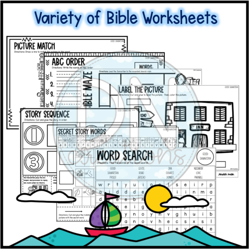 The Good Samaritan Activity Bundle for Luke 10 Sunday School Bible ...