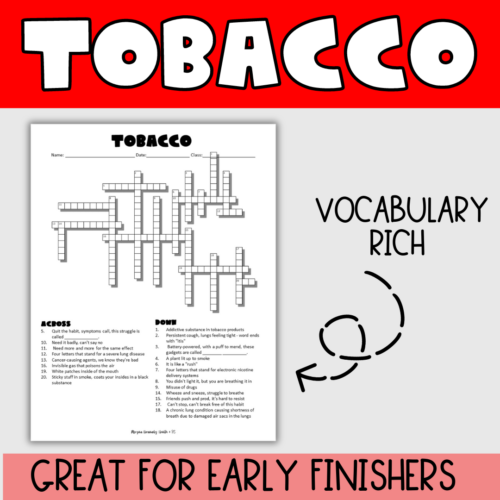 brand of smokeless tobacco crossword Tobacco Crossword Puzzle