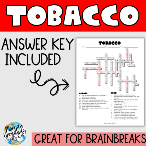 tobacco wad crossword Tobacco Crossword Puzzle