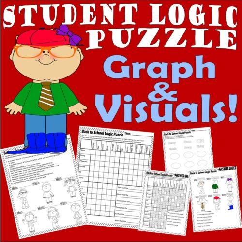 Student Logic Puzzle Back to School Critical Thinking Skills with Graph ...