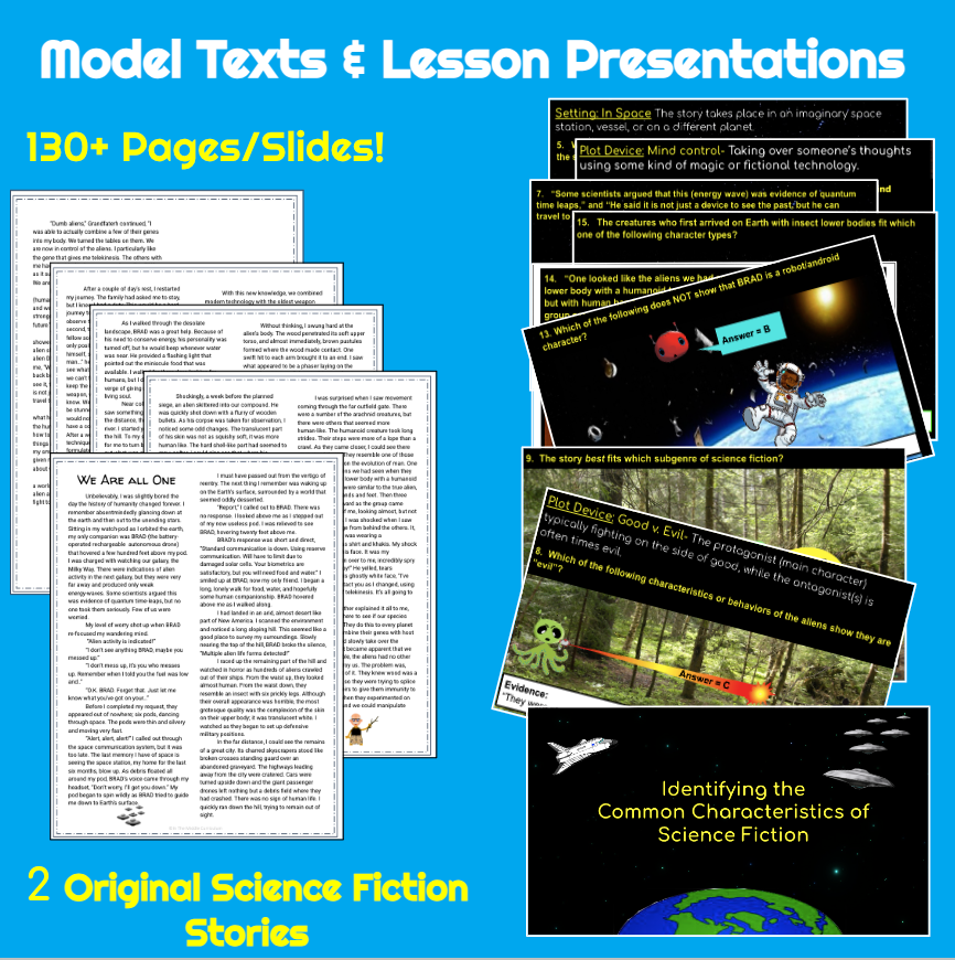 Science Fiction Genre Study for Middle School - Classful