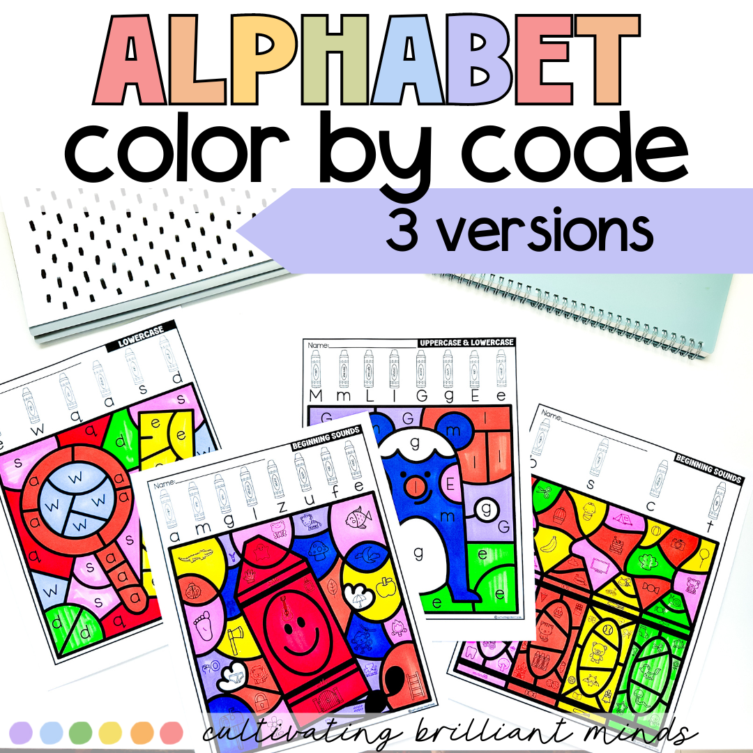 Alphabet Color by Code | Uppercase and Lowercase | Back to School ...