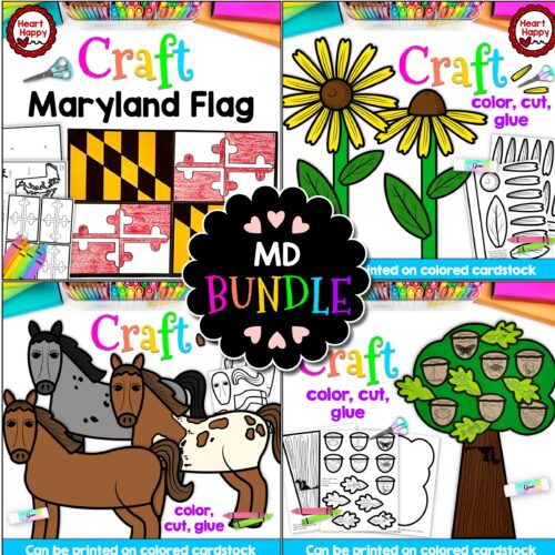 Maryland State Symbols Craft BUNDLE - Classful