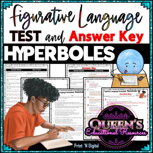 Hyperbole Test | Figurative Language Test | Hyperbole Assessment's featured image