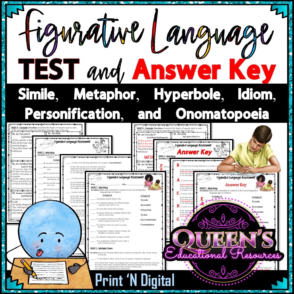 Figurative Language Worksheets | Figurative Language Activities - Classful, image size:960x960
