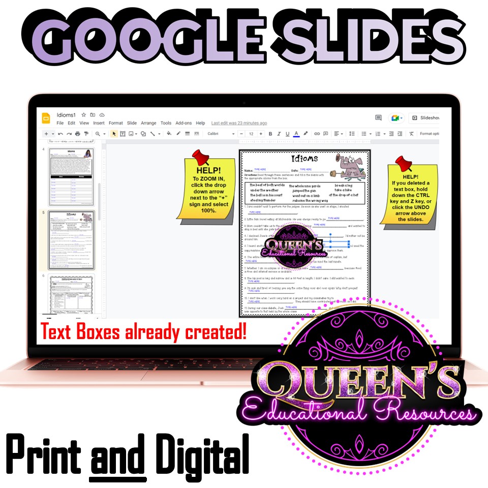 Idioms Worksheets | Idioms Printables | Idioms Activity Sheets | Figurative  Language Worksheets | Figurative Language Activities - Etsy, image size:960x960