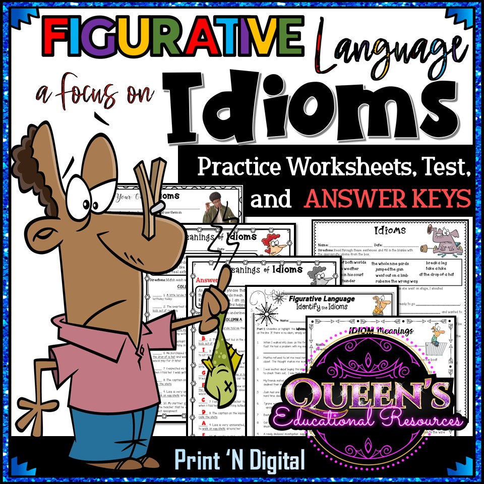 Idiom Activities | Idiom Worksheets | Figurative Language | Idioms ...