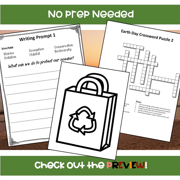 Earth Day No Prep Activity Packet - Classful