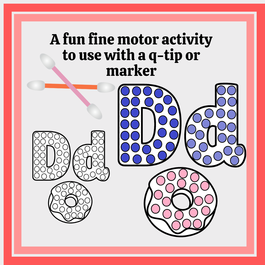 Fine Motor Dot Q-tip Painting | Alphabet - Classful