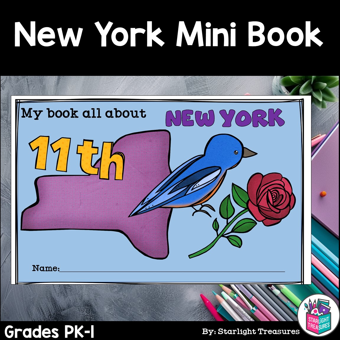 New York Mini Book for Early Readers - A State Study - Classful