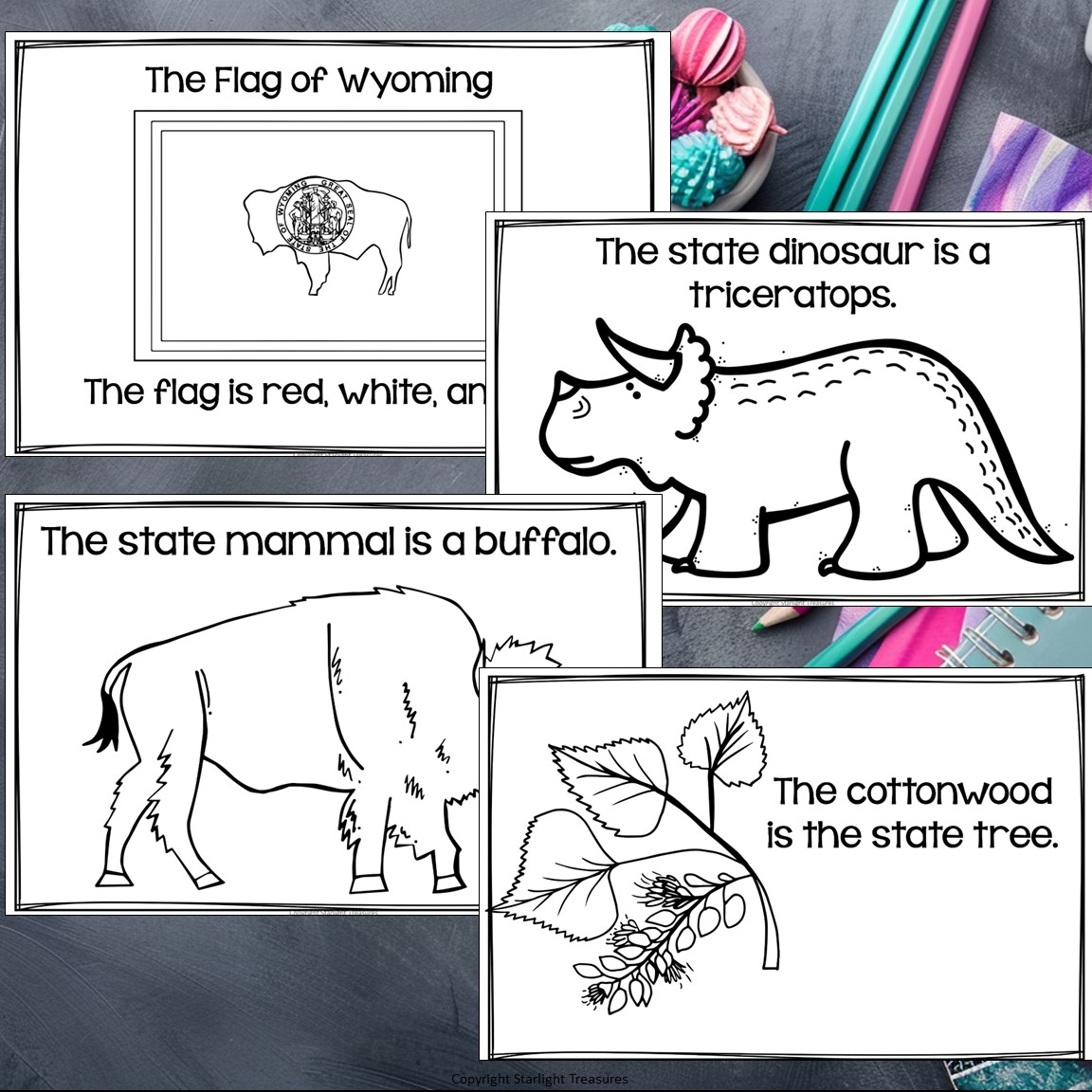 Wyoming Mini Book for Early Readers - A State Study - Classful