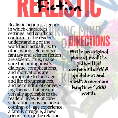 High School Creative Writing Unit Plan for Realistic Fiction - Classful