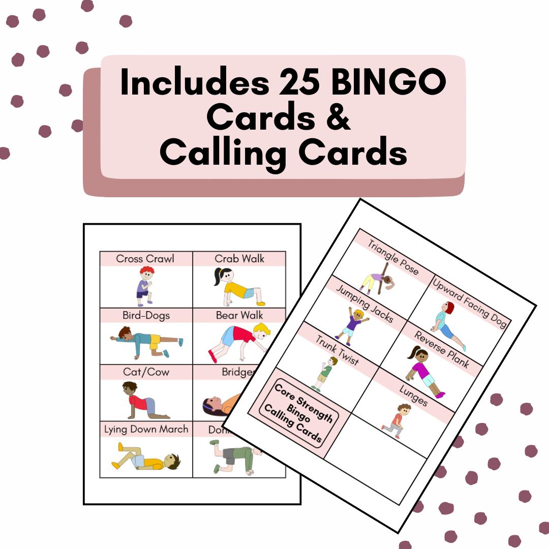 core-strength-bingo-pt-ot-phys-ed-classful for Chair Activity Bingo Cards Free Printable Core Strength BINGO | PT, OT, Phys. Ed - Classful for Chair Activity Bingo Cards Free Printable