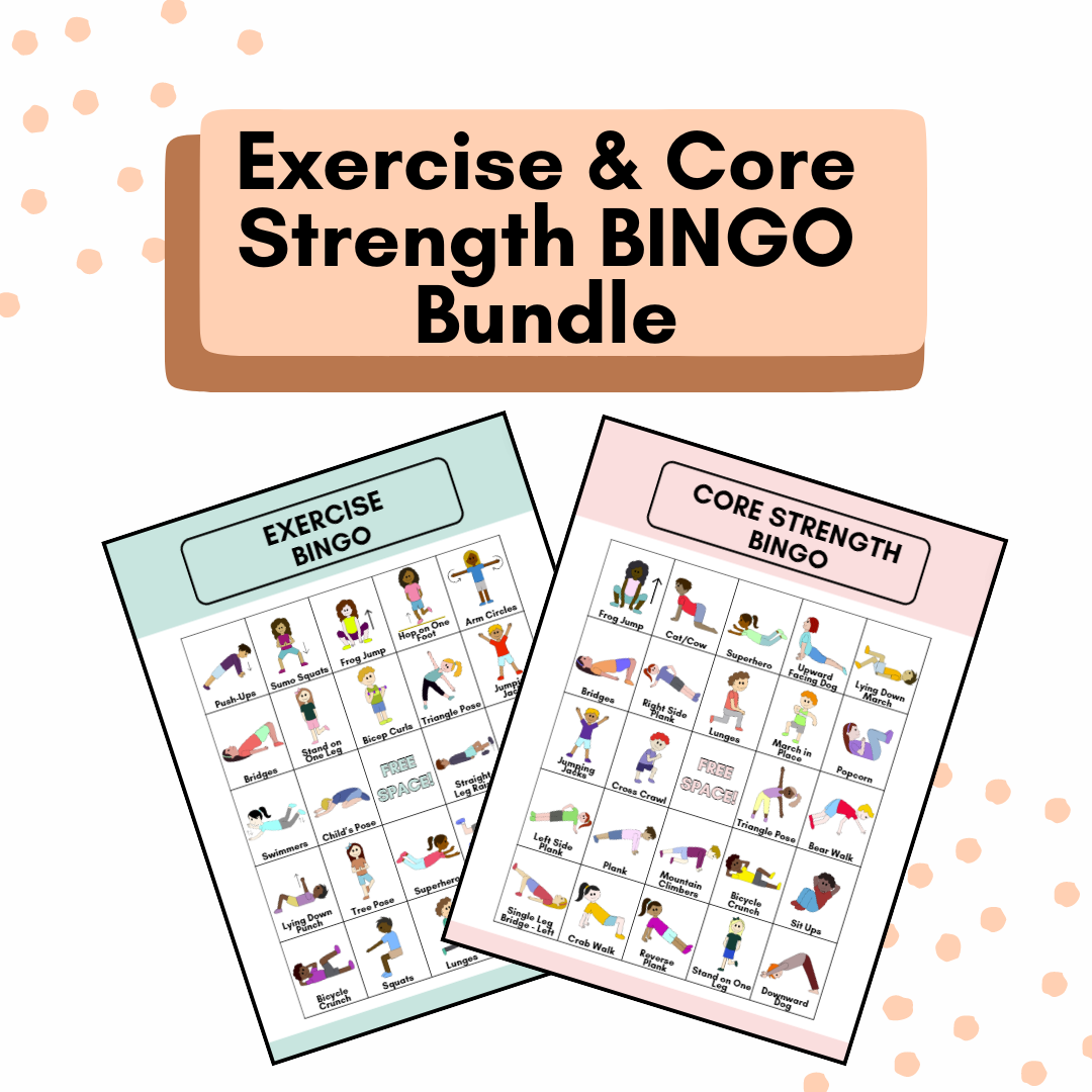 bundle-of-exercise-bingo-core-strength-bingo-pt-ot-phys-ed-classful for Free Printable Fitness Bingo Cards Bundle of Exercise Bingo + Core Strength Bingo | PT, OT, Phys. Ed - Classful for Free Printable Fitness Bingo Cards