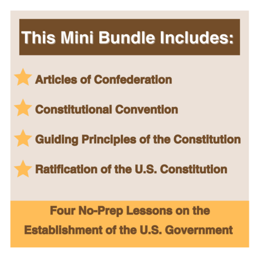 Articles of Confederation and U.S Constitution Digital Lesson Mini ...