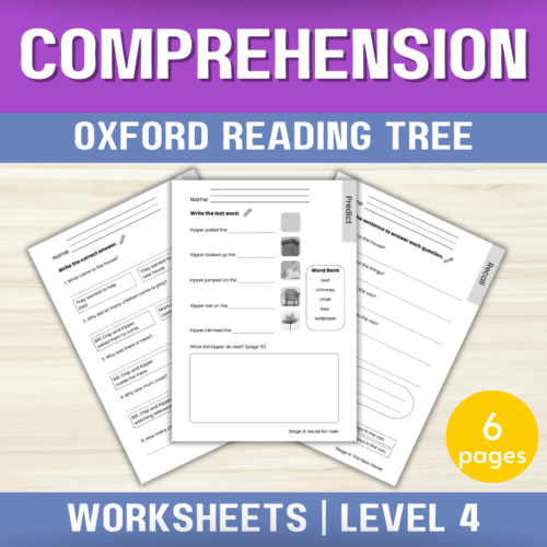 Oxford Reading Tree Level 4 Comprehension Worksheets ORT - Classful