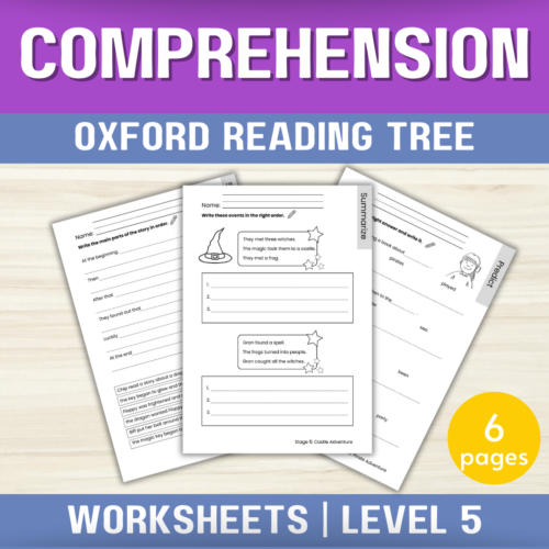 Oxford Reading Tree Level 5 Comprehension Worksheets ORT