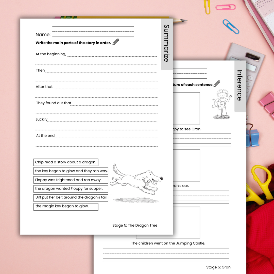 Oxford Reading Tree Level 5 Comprehension Worksheets ORT