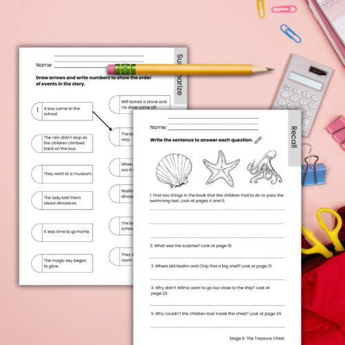 Oxford Reading Tree Level 6 Comprehension Worksheets ORT - Classful