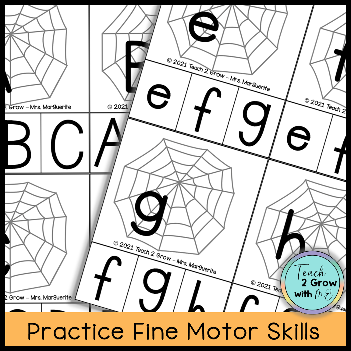 Halloween Letter Recognition Clip Cards BUNDLE - Classful