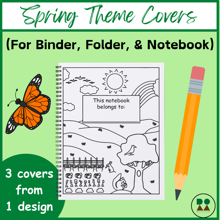 binder-folder-and-notebook-covers-spring-theme-in-coloring-pages-classful for Free Printable Homework Folder Cover Binder, Folder, and Notebook Covers (Spring Theme) in coloring pages - Classful for Free Printable Homework Folder Cover