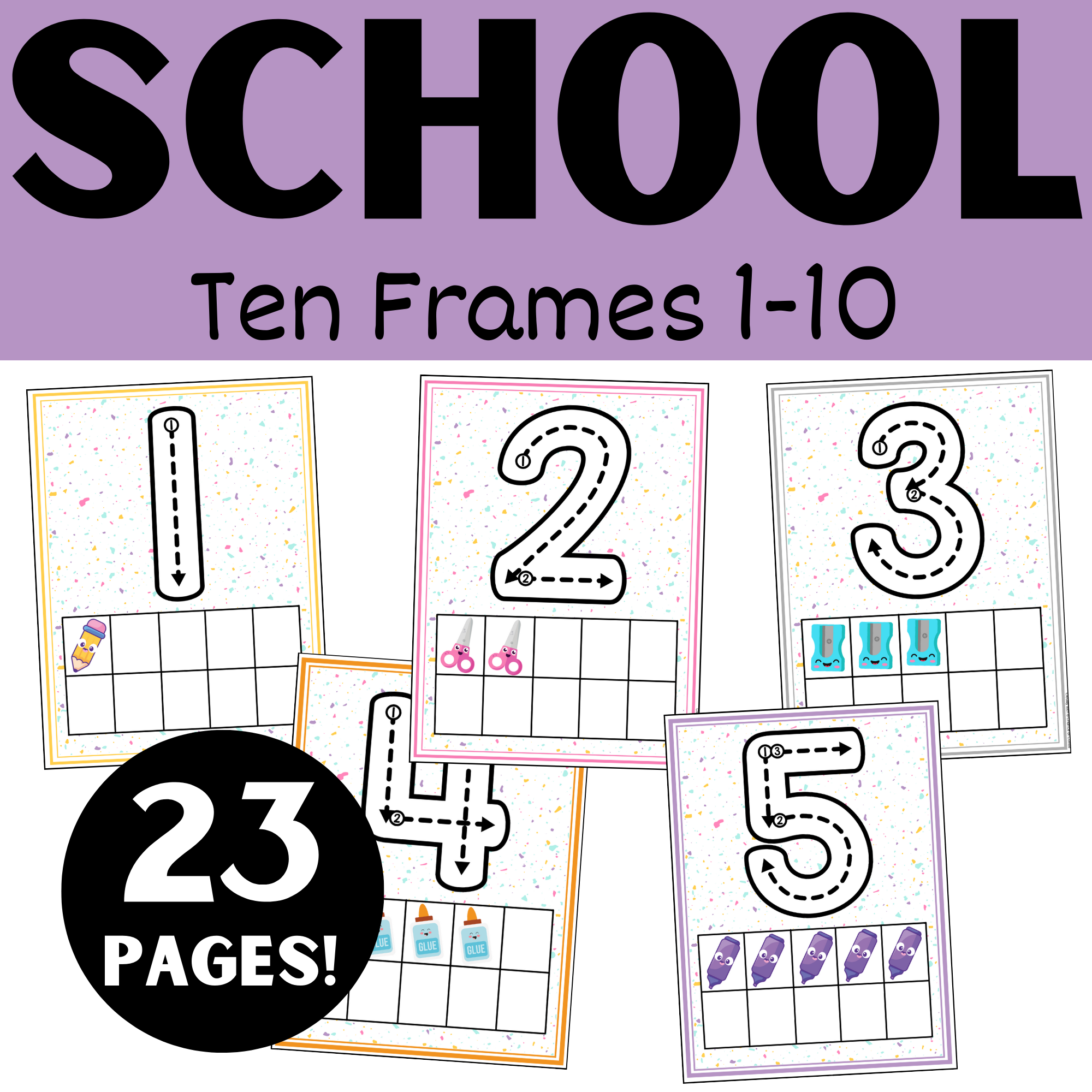 school-supplies-ten-frames-0-10-blank-filled-printable-classful for Blank Ten Frames Printable Free School Supplies Ten Frames 0-10 | Blank & Filled | Printable - Classful for Blank Ten Frames Printable Free