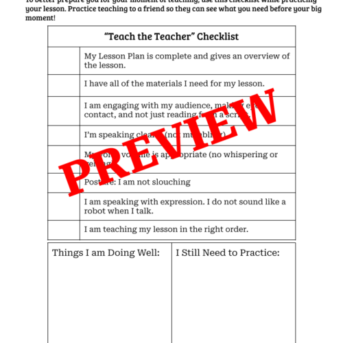 Teach the Teacher Day - Fun Activity - Classful