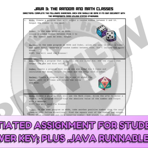 The Math and Random Classes- Programming in Java Course Lesson 3 - Classful
