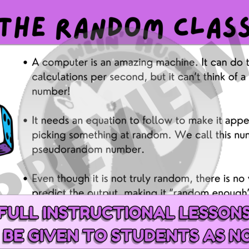 The Math and Random Classes- Programming in Java Course Lesson 3 - Classful