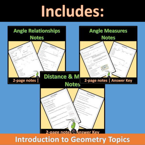 G0 Notes Geometry Tools for Geometry Guided Notes for Geometry Unit 1 - Classful