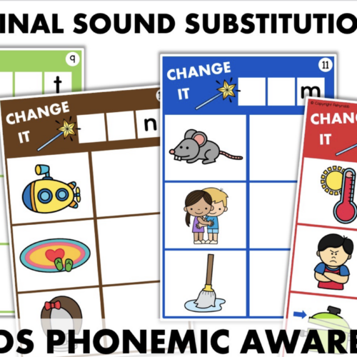 Phoneme Substitution Manipulation Phonemic Awareness Activities ...