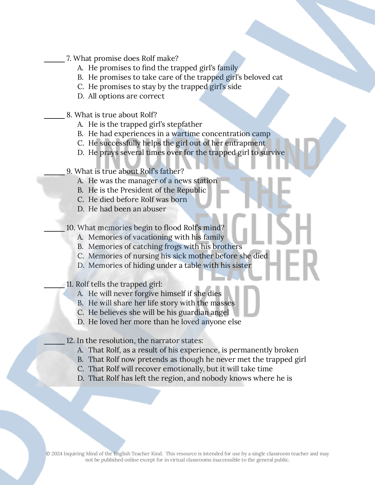 And of Clay Are We Created by Isabel Allende Quiz and Answer Key 