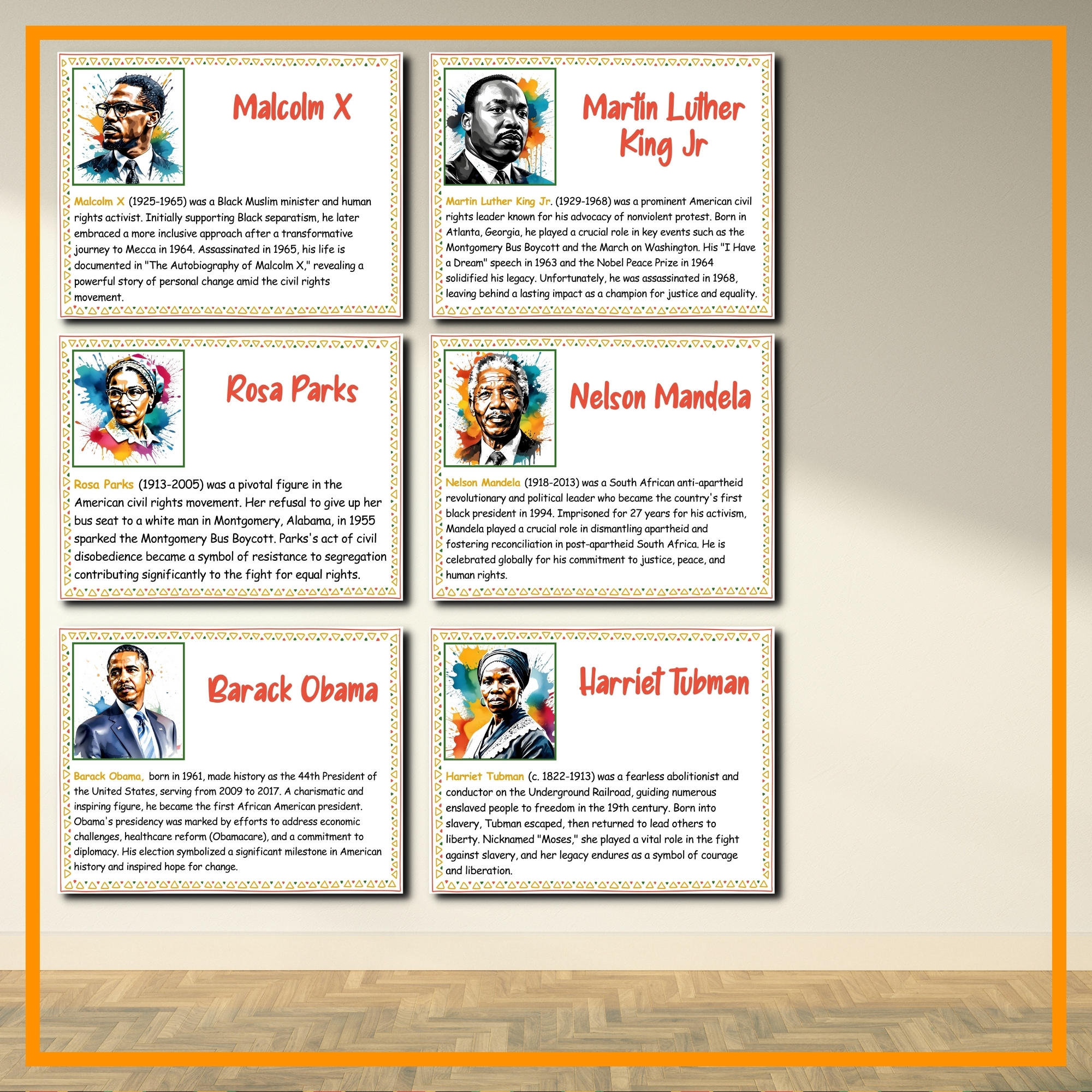 Black History Month bulletin board | black Heroes biography posters ...