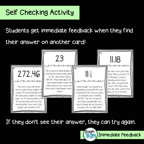 Two Step Rational Number Word Problems Scavenger Hunt (TEKS 7.3B ...