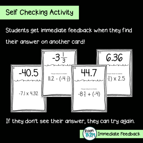 Rational Number Mixed Operations Scavenger Hunt TEKS 7.3A - Classful