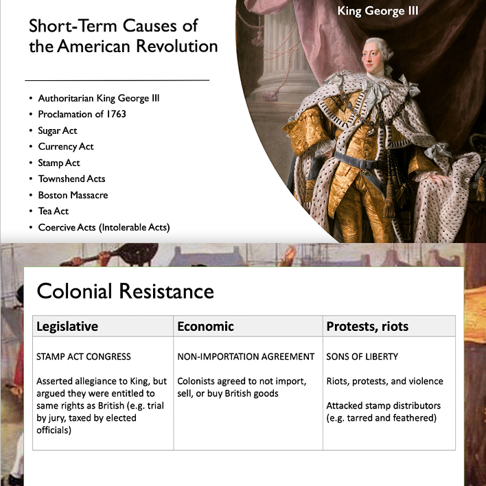 American Revolution PowerPoint & Google Slides | American History ...
