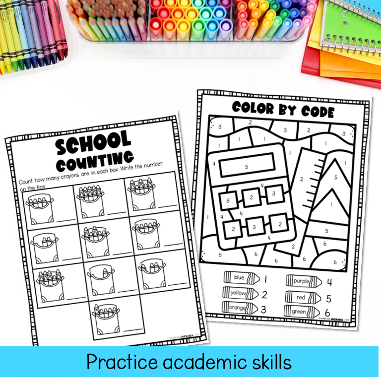 Back to School Activity Book Early Finishers Morning Work Preschool ...