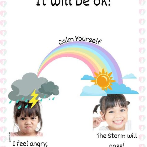 Calming Strategies Visual Cards and Poster for Calm Down Corner - Classful