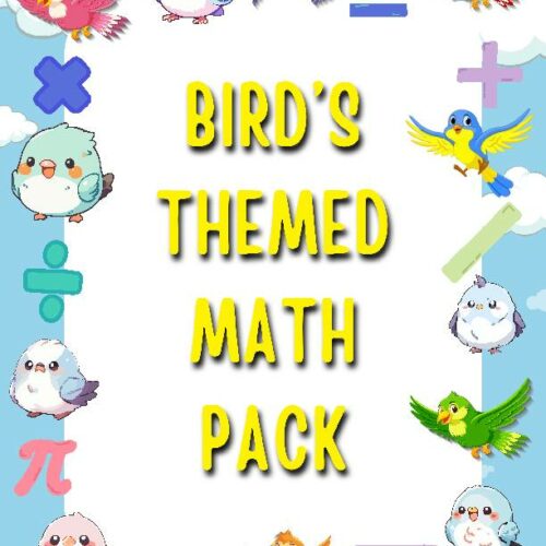 Task Bird Math Bird Themed Math Pack, math, preschool math ,themes, worksheets, math ...