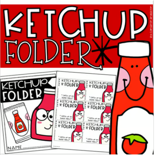 Ketchup Mustard Mayo Pickle Folder Covers and Labels for Must Do May Do ...
