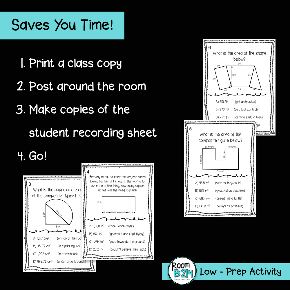 Area of Compound Shapes | TikTok, image size:1000x1000