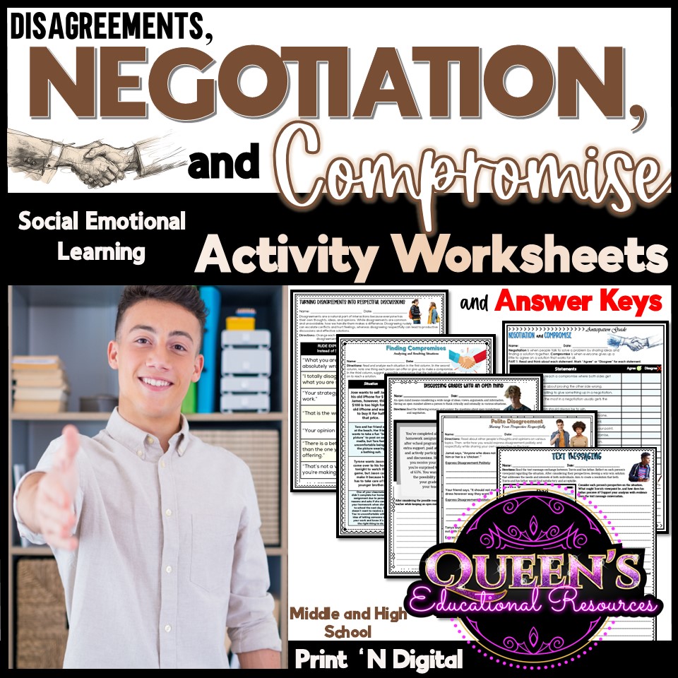 Negotiation Activities | Compromise Activities | Conflict Resolution ...