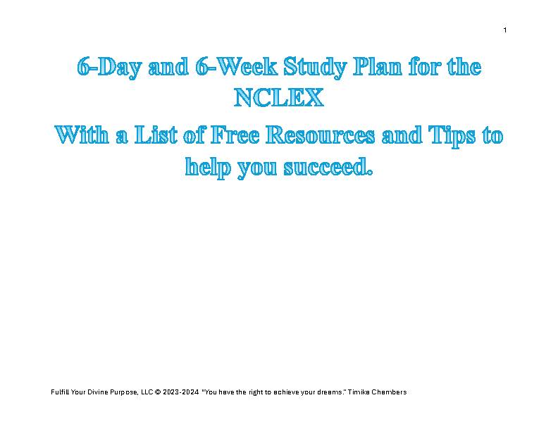 comprehensive-6-day-6-week-nclex-study-plan-with-a-list-of-free-resources-and-tips-classful for Free Printable Nclex Study Guide Comprehensive 6-Day, 6-Week NCLEX Study Plan with a List of Free Resources and Tips. - Classful for Free Printable Nclex Study Guide