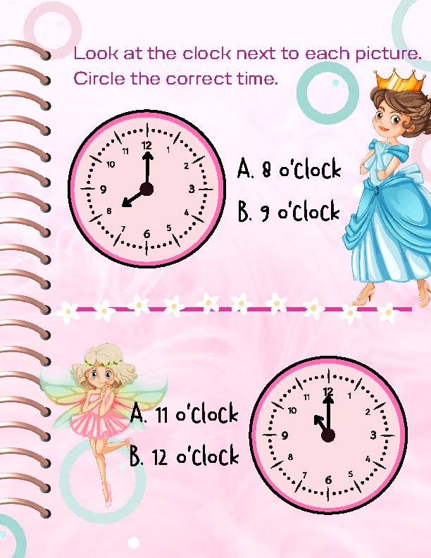 Telling The Time Beginner, Printable, Clock Learning Time, Busy Book ...