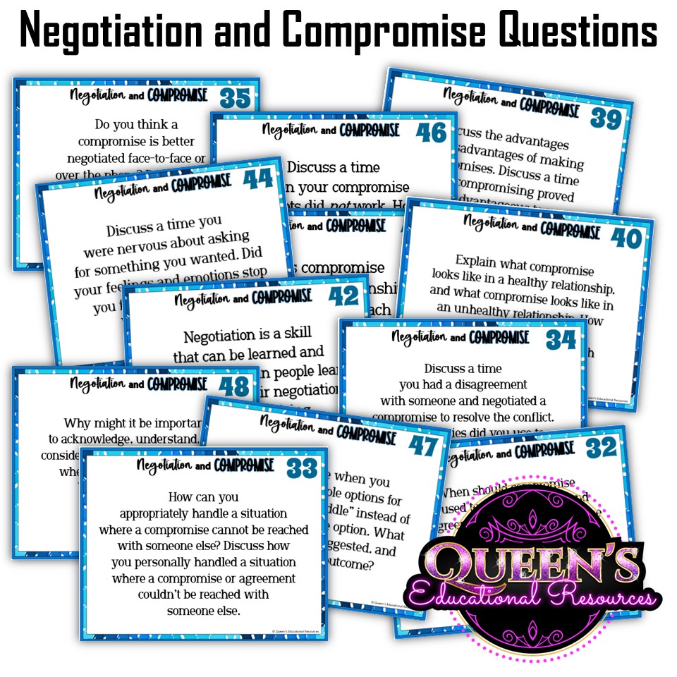 Negotiation and Compromise Writing and Discussion Questions - Classful