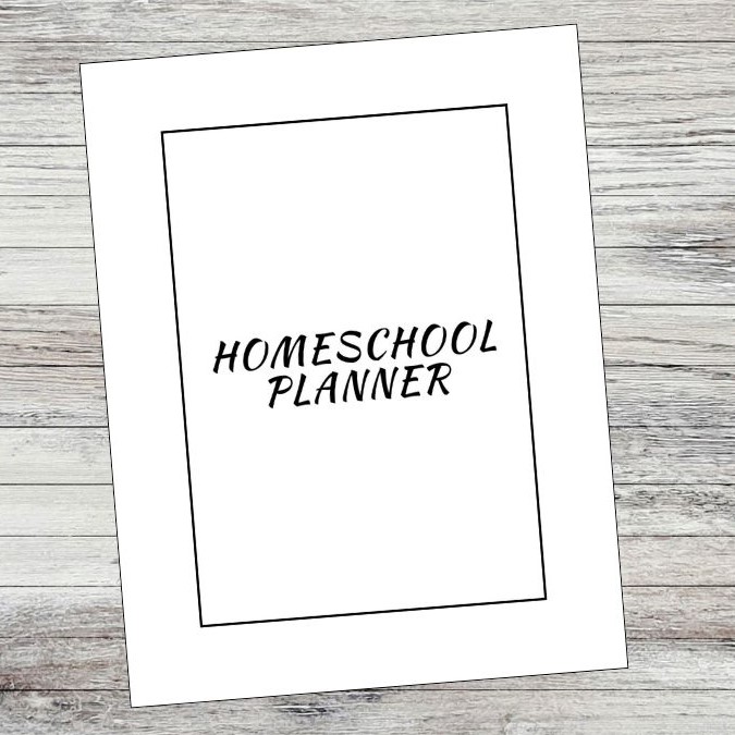 Undated Minimalist Homeschool Planner Printable PDF - Classful